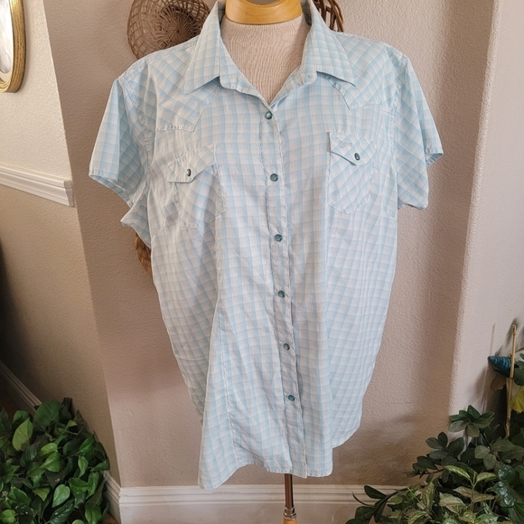Outback Trading Co Tops - Outback Trading Co Outdoors Snap Front Shirt Sz 2X